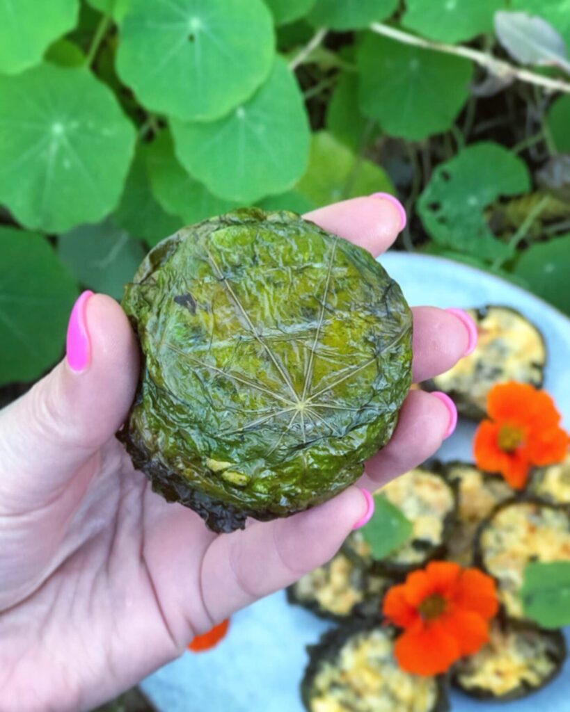 Nasturtium Mini Quiche