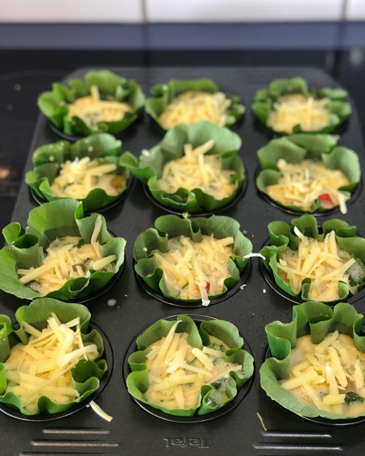 Nasturtium Mini Quiche