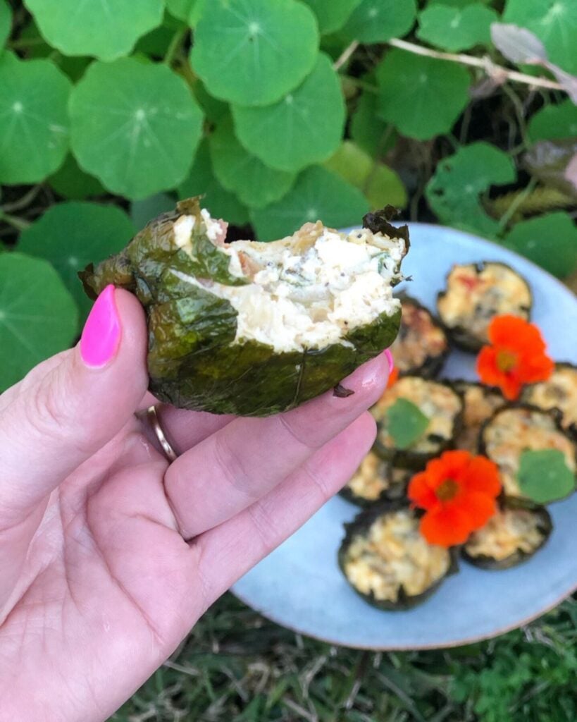 Nasturtium Mini Quiche