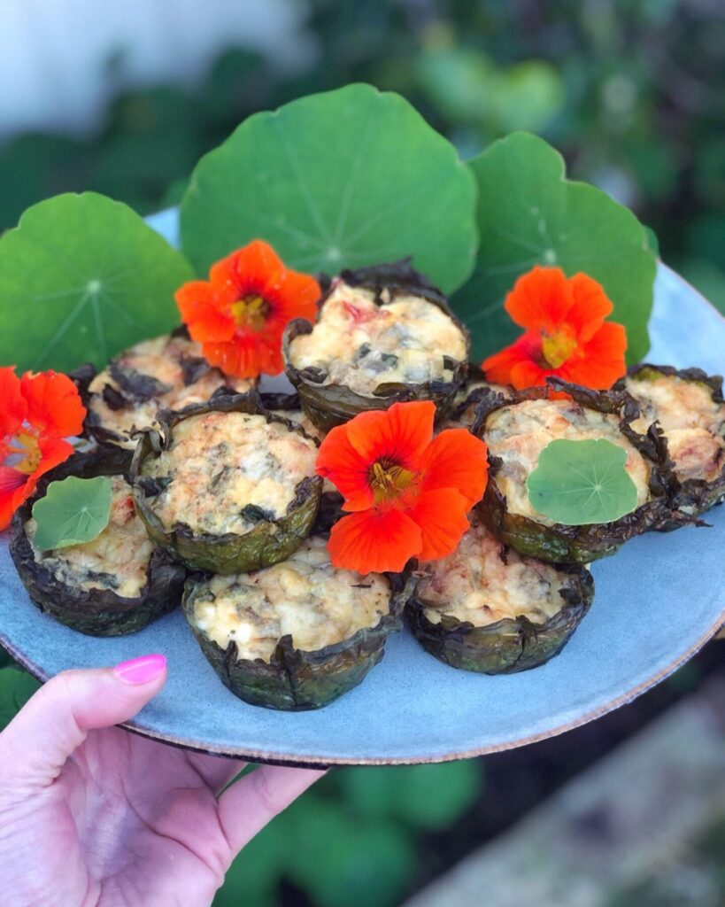 Nasturtium Mini Quiche