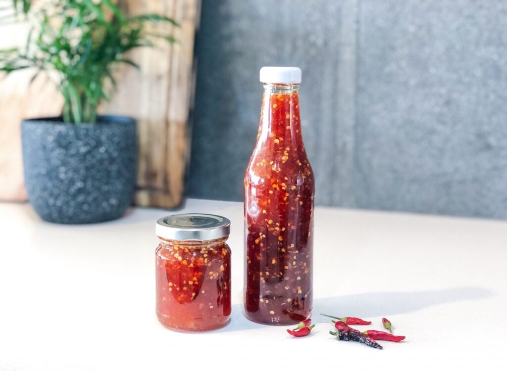 homemade sweet chilli sauce