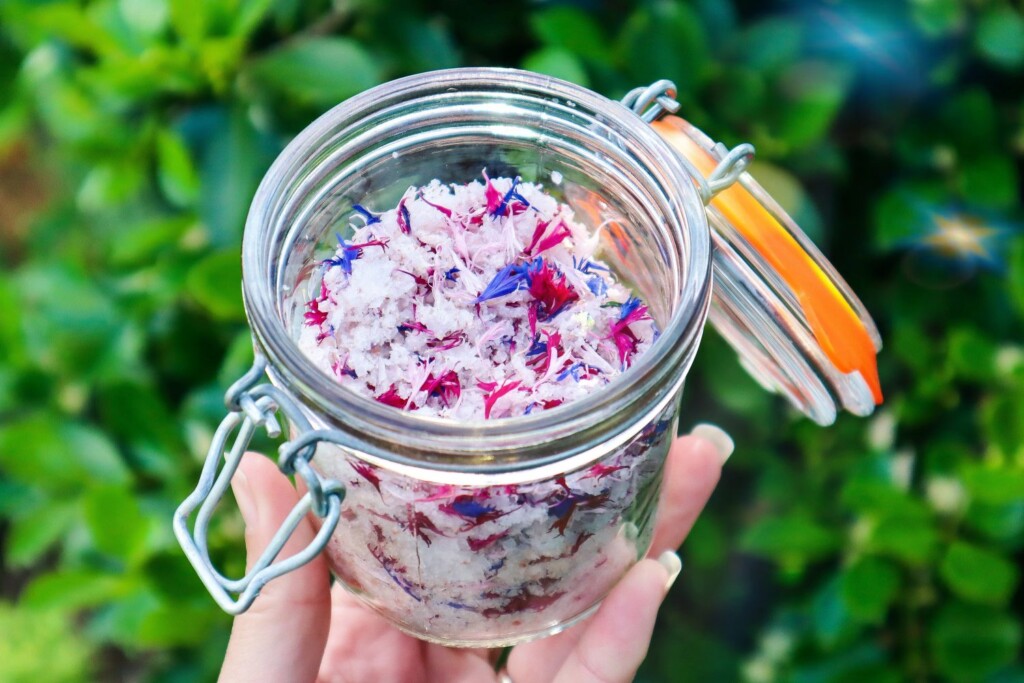 edible flower salt