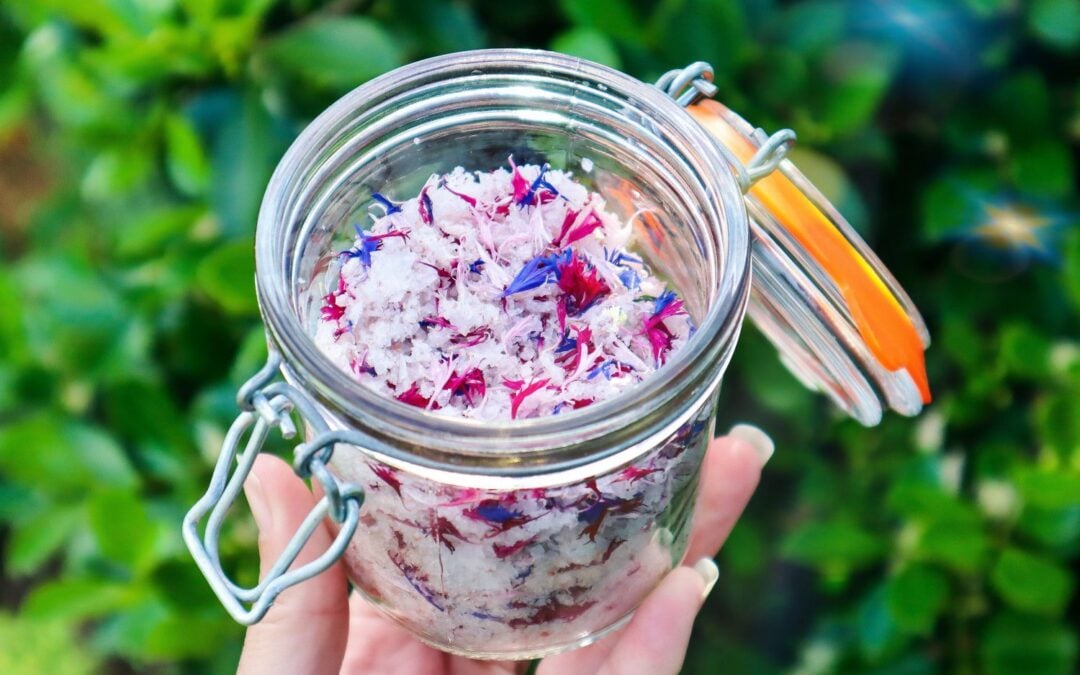 edible flower salt