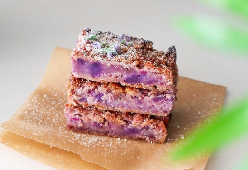 Sweet Potato and White Chocolate Slice