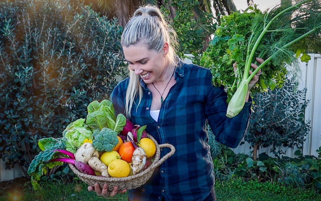 Harvesting from my Sustainable Permaculture Garden