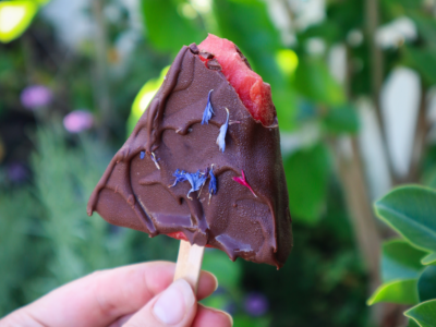 Easy Chocolate-Dipped Watermelon Pops – Healthy Summer Treat