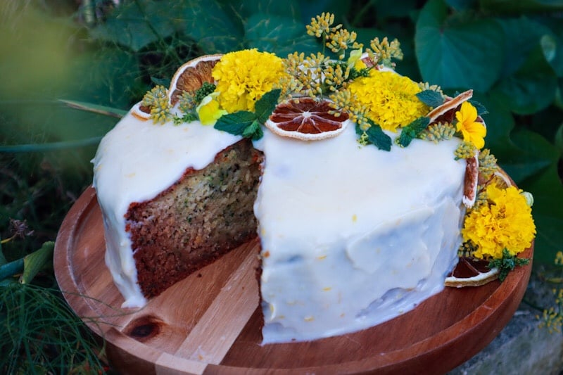 Lemon and Poppy Seed Zucchini Cake