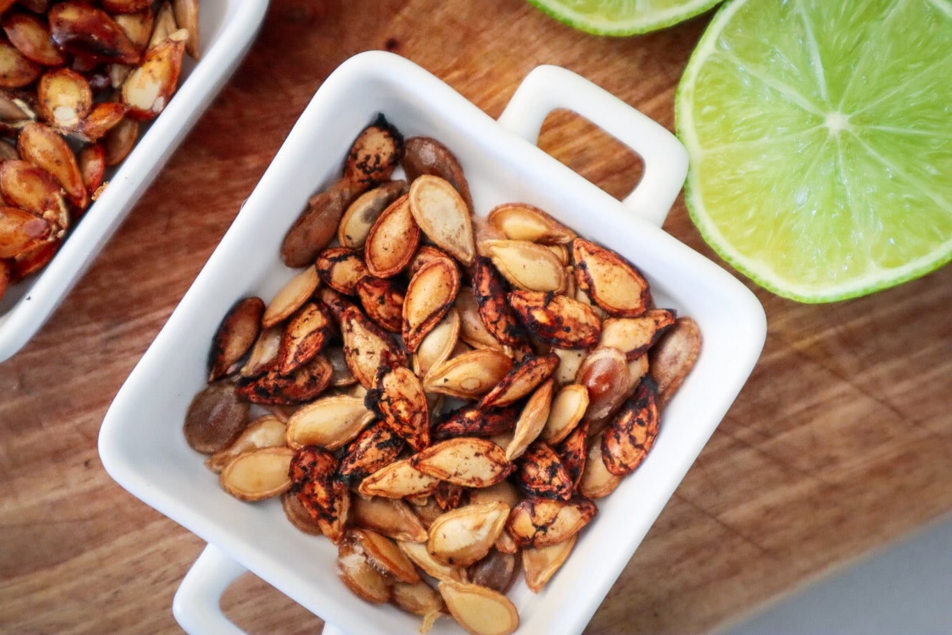 lime and cracked pepper pumpkin seeds