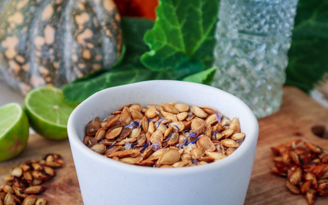 Roasted Salt and Vinegar Pumpkin Seeds