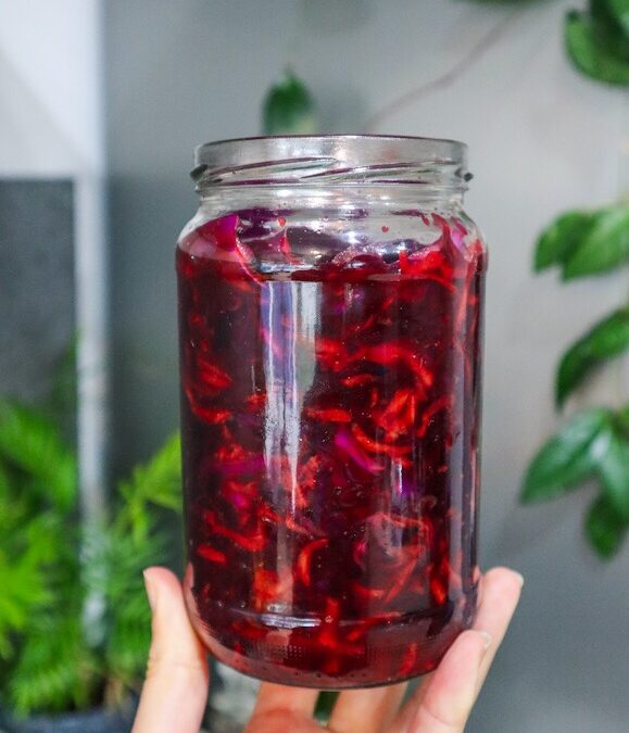 Cabbage, Beet and Carrot Sauerkraut