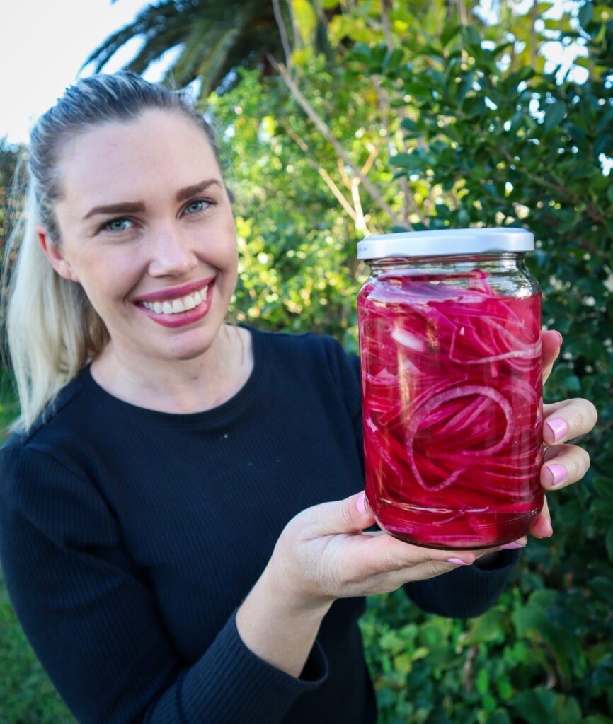 simple homemade pickled red onions